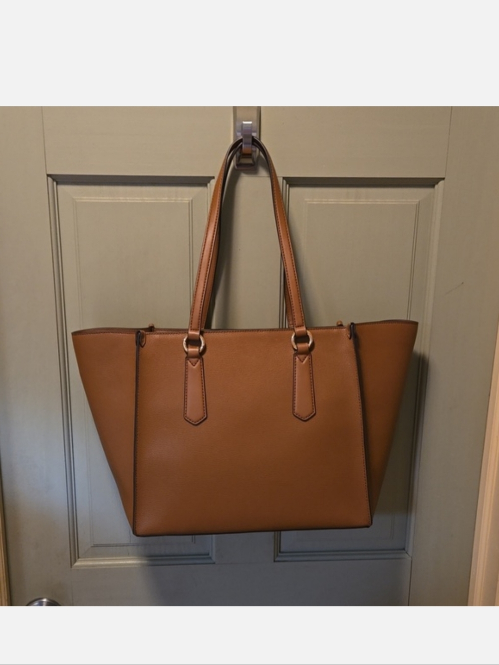 MICHAEL Michael Kors Kris Brown Large Leather Tote with Gold Hardware & Dustbag - Picture 7 of 7